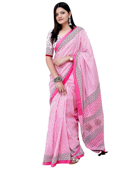 Vasthrlay Striped Printed Unstitched Smc Ethnic Wear