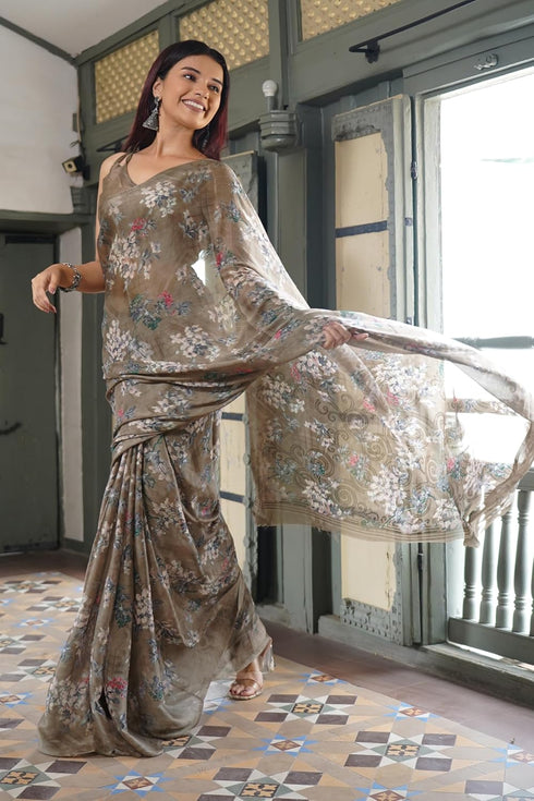 Vasthrlay Fashion Chiffon Georgette Dusty Ethnic Wear