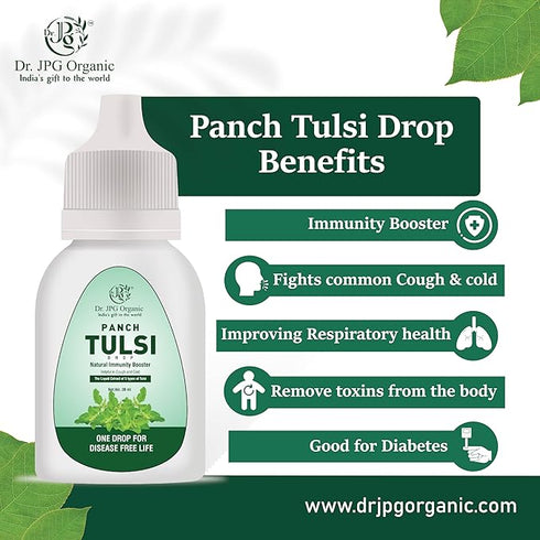 Dr. JPG Organic Panch Tulsi Drops 30ml