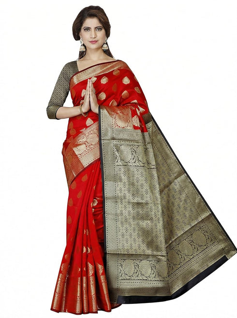 Vasthrlay Banarasi Freesize Ethnic Wear