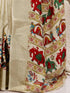 Vasthrlay Weaving Printed Off White Off White Saree