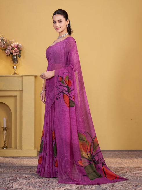 Vasthrlay Georgette Printed Saree