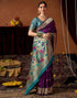 Vasthrlay Womens Paithani Unstitched Pink Saree