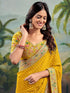 Vasthrlay Georgette Embroidery Rani Saree