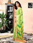 Vasthrlay Womens Printed Unstitched Dark Green Saree