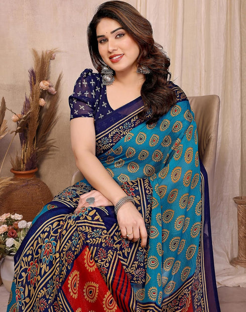 Vasthrlay Georgette Traditional Ethinic Az Ys Vaidika Ethnic Wear