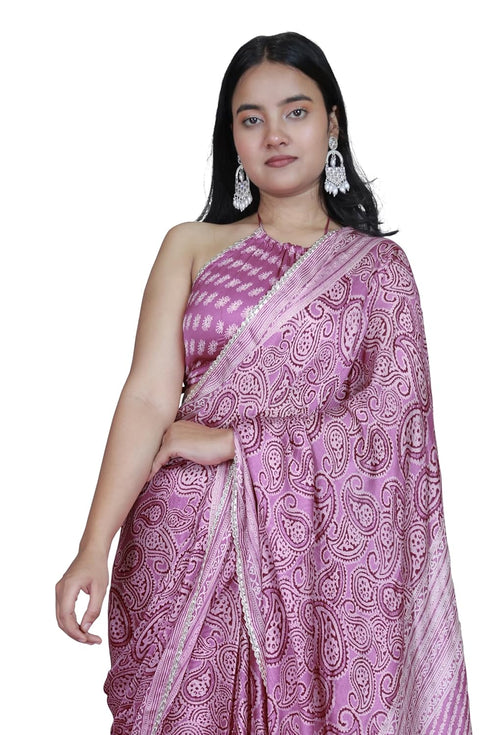 Vasthrlay Fashion Chiffon Paisley Printed Ethnic Wear