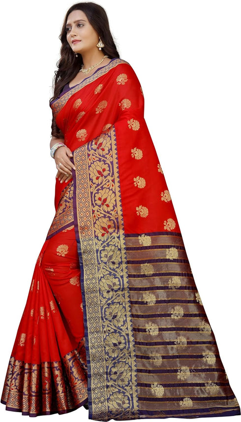 Vasthrlay Banarasi Multicolor Ethnic Wear