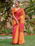 Vasthrlay Bandhani Printed Unstitched Peach Saree