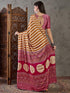 Vasthrlay Printed Tassels Cream Saree