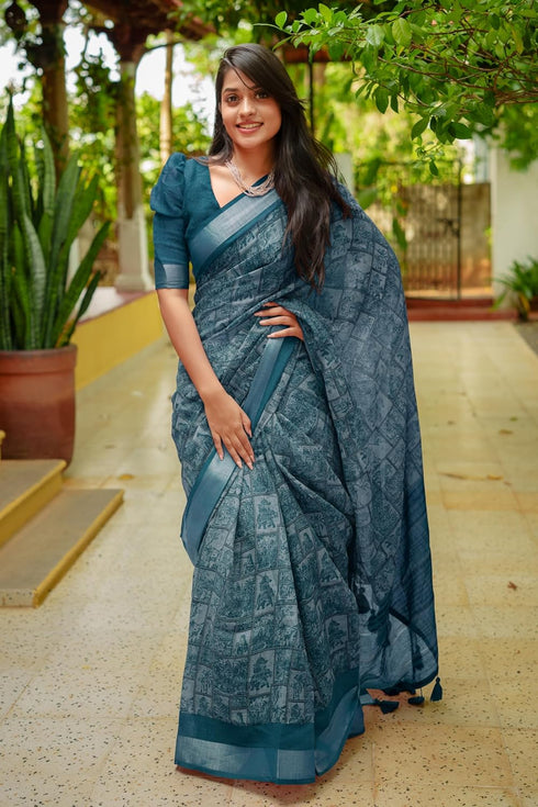 Vasthrlay Fashion Kalamkari Printed Ethnic Wear