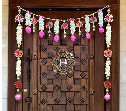 HEGIENES DECOR'S Traditional Lotus Door Hanging