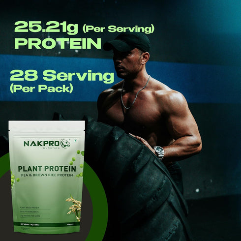 NAKPRO NUTRITION Plant Protein (Pea & Brown Rice Protein)
