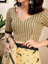 Vasthrlay Womens Printed Cream | Black Saree With Unstitched Blouse Piece