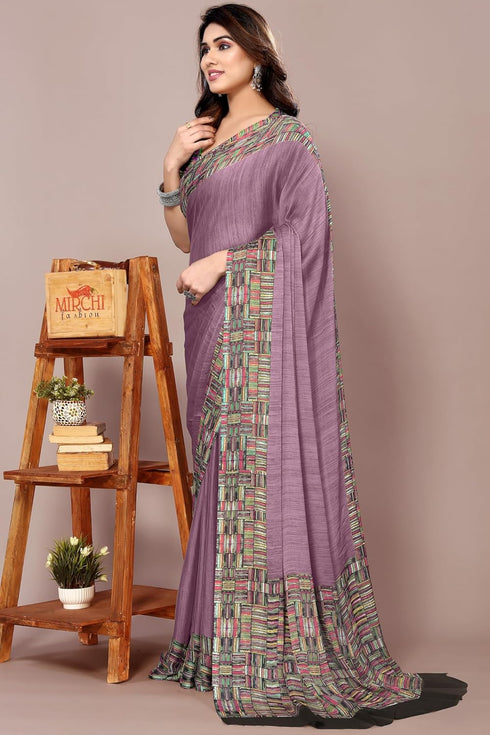 Vasthrlay Fashion Chiffon Printed Ethnic Wear