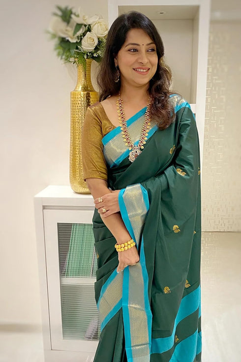 Vasthrlay Kanjivaram Lichi Blouse Ethnic Wear