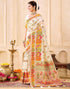 Vasthrlay Banarasi Jacquard Unstitched Grey Saree