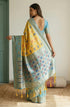 Vasthrlay Yellow Unstitched Saree