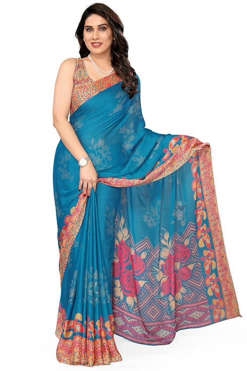 Vasthrlay Fashion Chiffon Georgette Dark Ethnic Wear