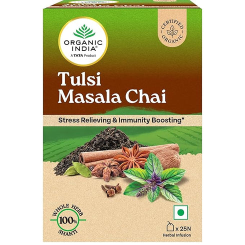 Organic India Tulsi Masala Chai 25 Tea Bags