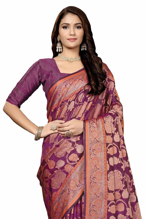 Vsathrlay Kanjivaram Banarasi Festival Wedding Ethnic Wear