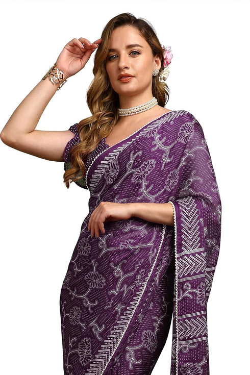 Vasthrlay Fashion Chiffon Printed Ethnic Wear