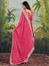 Vasthrlay Georgette Embroidery Rani Saree