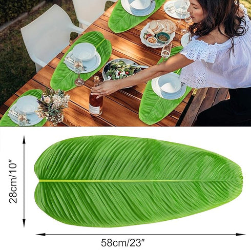 Artificial Tropical Banana Leaf For Dining Table
