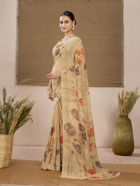 Vasthrlay Georgette Floral Saree