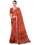 Vasthrlay Bandhani Printed Unstitched Yellow Saree