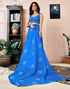 Vasthrlay Chanderi Printed Unstitched Orange Saree