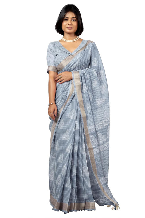 Vasthrlay Fashion Printed Mustard Ethnic Wear