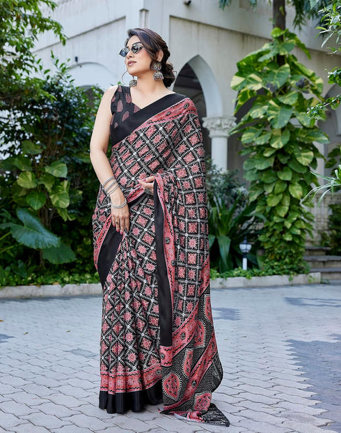 Vasthrlay Abstract Pattern Printed Az Ys Pratika Ethnic Wear