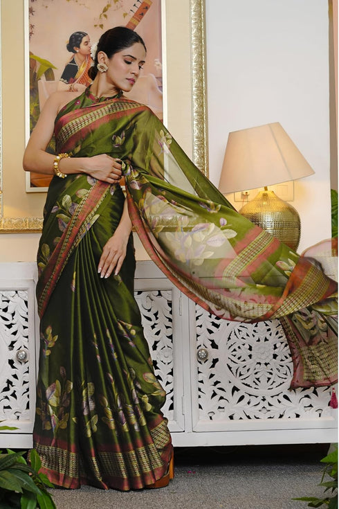 Vasthrlay Fashion Chiffon Printed Ethnic Wear