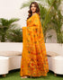 Vasthrlay Womens Printed Unstitched Green Saree