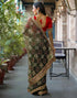 Vasthrlay Bandhani Embroidery Unstitched Dusty Pink Saree
