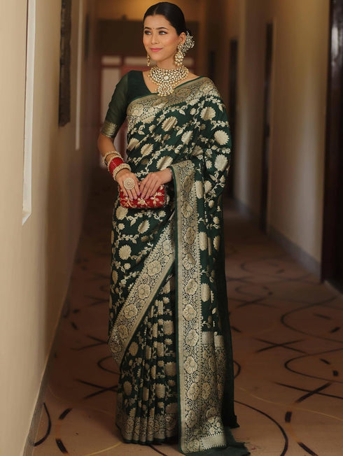 Vasthrlay Saree Kanjivaram Silk Pari Red