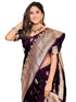 Vasthrlay Kanjivaram Satin Orange Ethnic Wear