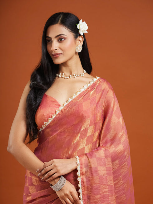Vasthrlay Wine Unstitched Saree