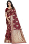 Vsathrlay Purple Kanchipuram Ethnic Wear