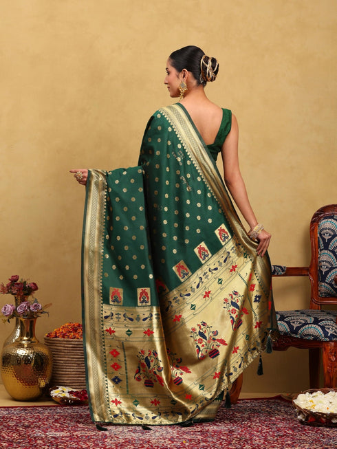 Vasthrlay Banarasi Unstitched Saree