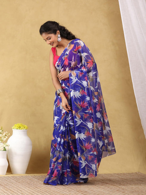 Vasthrlay Chiffon Floral Saree