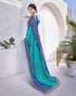 Vasthrlay Georgette Printed Jacquard Material Ethnic Wear