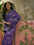 Vasthrlay Georgette Printed Unstitched Rani Pink Saree