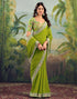 Vasthrlay Embroidery Traditional Unstitched Violet Saree
