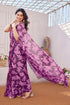 Vasthrlay Fashion Chiffon Printed Red Ethnic Wear