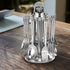 Parage 24 Pieces Lily Cutlery Set Stainless Steel With Stand