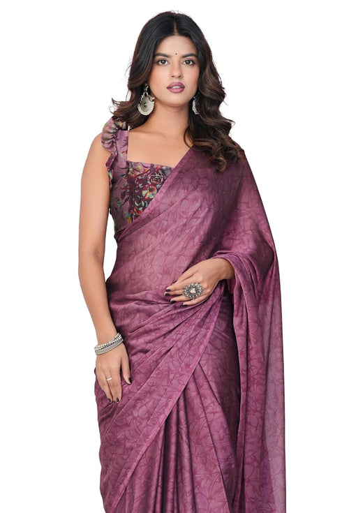 Vasthrlay Fashion Georgette Abstract Dusty Ethnic Wear
