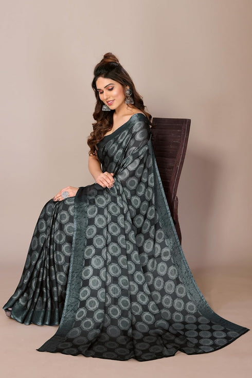 Vasthrlay Fashion Chiffon Printed Dusty Ethnic Wear