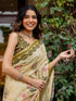 Vasthrlay Womens Printed Unstitched Multicolor Saree